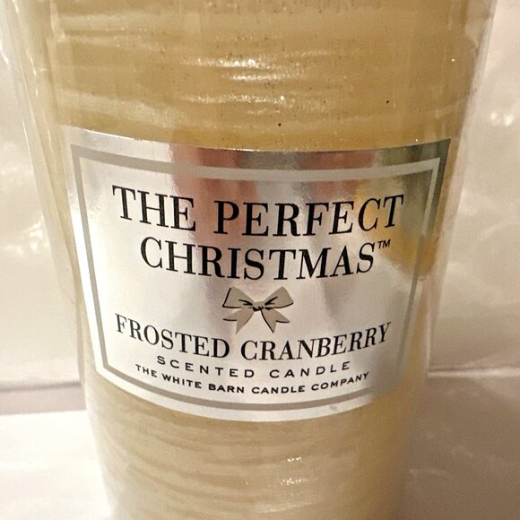 The Perfect Christmas Candle Frosted Cranberry Scented 6” Burns 85 Hours SEALED - Picture 2 of 7